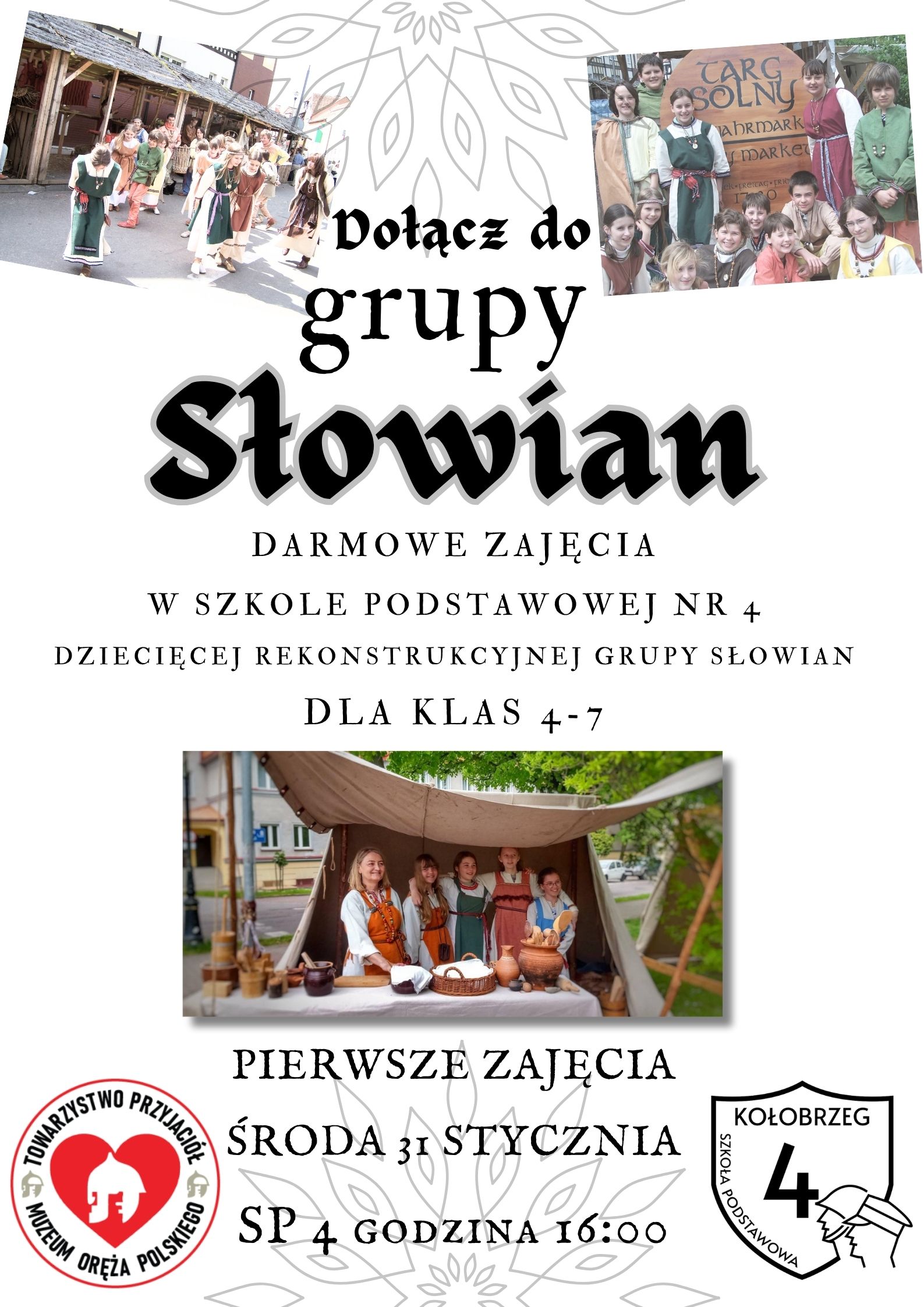 plakat promujący spotkanie grupy słowian
